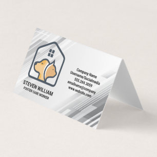 Doggy Kitty House Logo   Pet Store Services Business Card