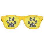 Doggy Paws Prints Retro Sunglasses at Zazzle