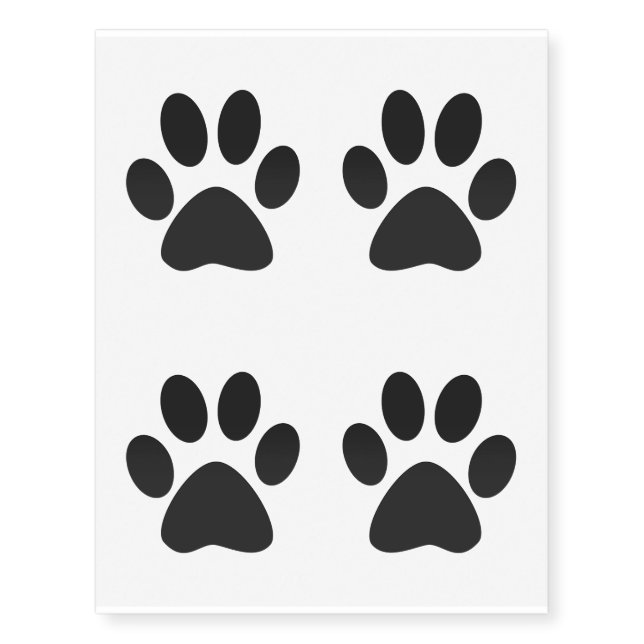 Doggy Paws Temporary Tattoos (Front)