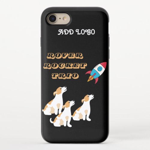 Doggy Rocket Launch Trio iPhone 87 Slider Case