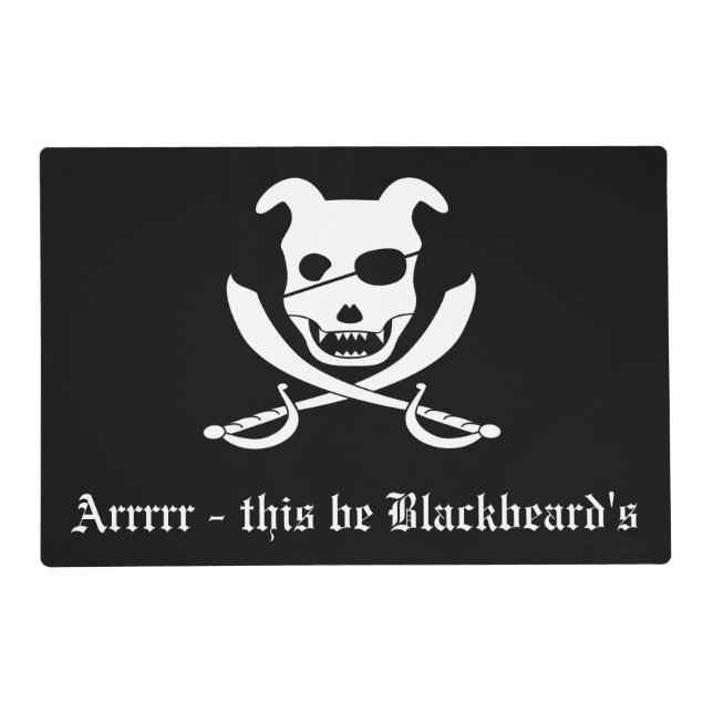 Doggy Roger Placemat (Back)