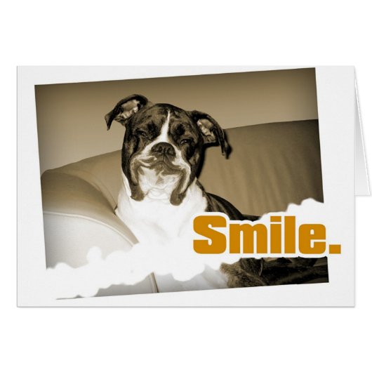 Doggy Smile Card (Front Horizontal)
