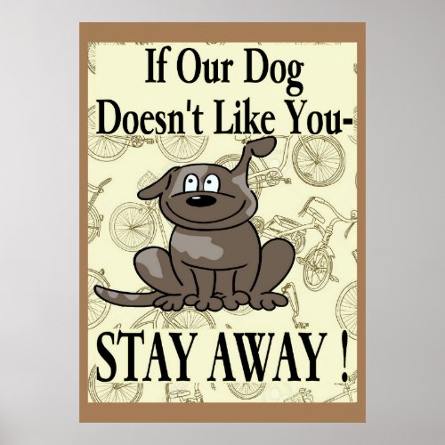 Doggy Stay Away Poster