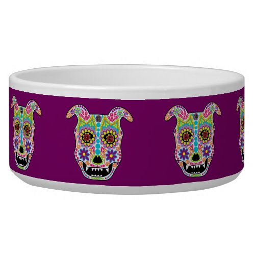 Doggy sugar skull bowl