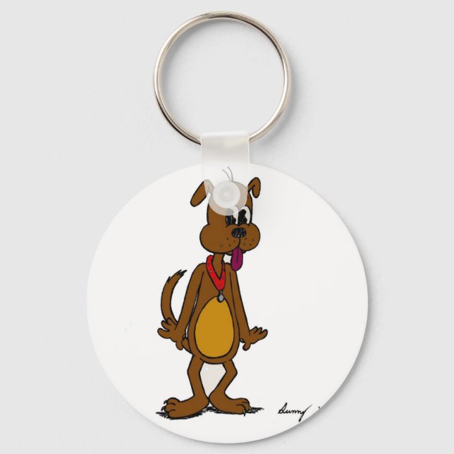 Doggy Toon Keychain (Front)