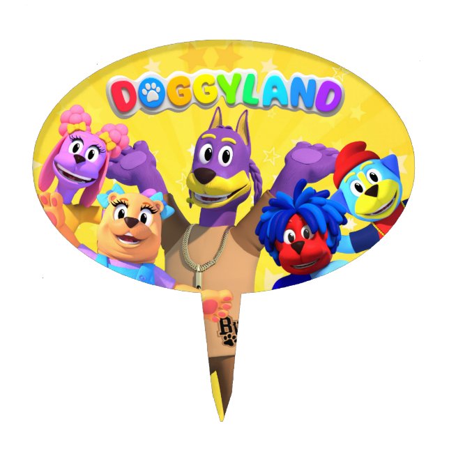 Doggyland Cake Topper (Front)