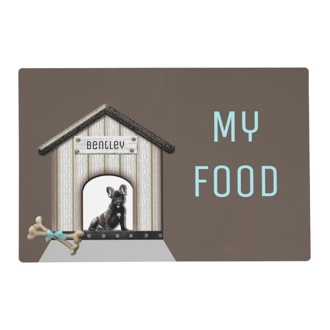 Doghouse Photo Frame Pet Photo Personalized Pet Placemat (Front)