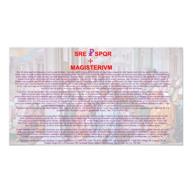 Dogma de Fide Orthodoxa Photo Print (Front)