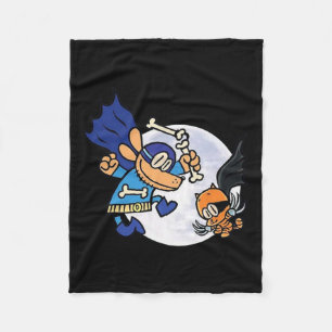 Dogman And Cat Essential For Kid Fleece Blanket