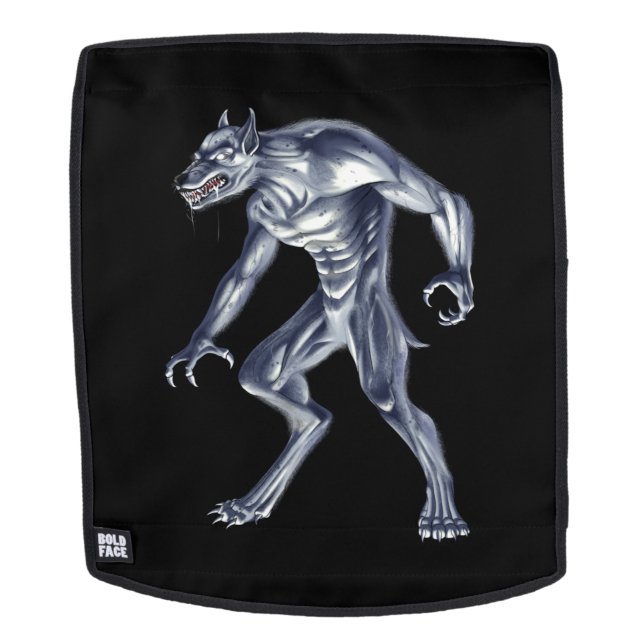 Dogman Cryptid Beast Backpack (Removable Face)