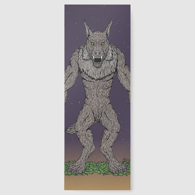 Dogman Cryptid or Werewolf Bookmarks (Front)