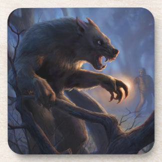 Dogman of Michigan Drink Coaster