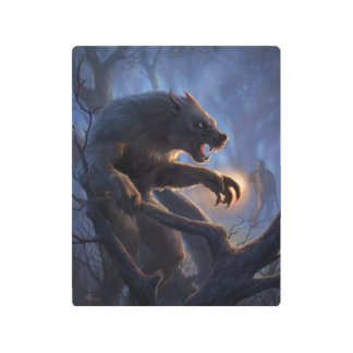 Dogman of Michigan Metal Print