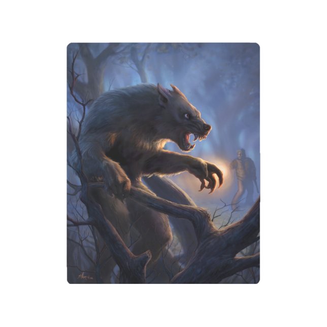 Dogman of Michigan Metal Print (Front)