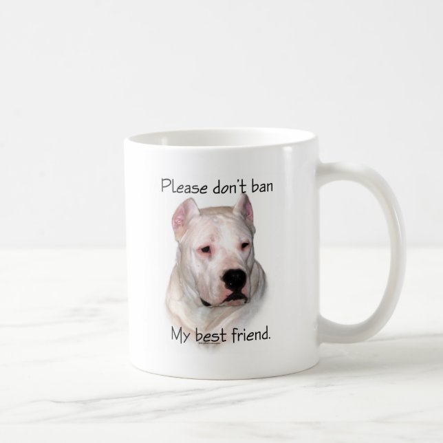 Dogo Argentino Anti-BSL Coffee Mug (Right)