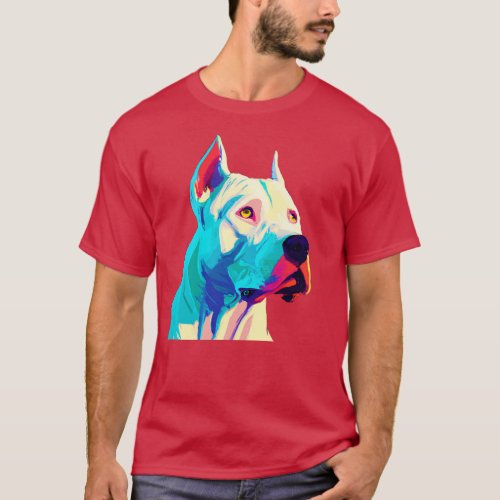 Dogo Argentino Art Dog Lover Gifts T_Shirt