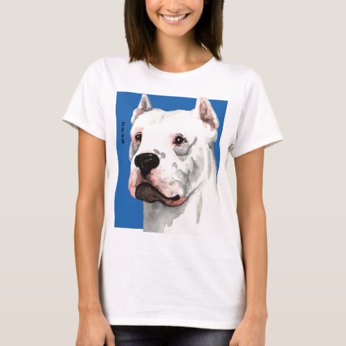 Dogo Argentino Color Block T_Shirt