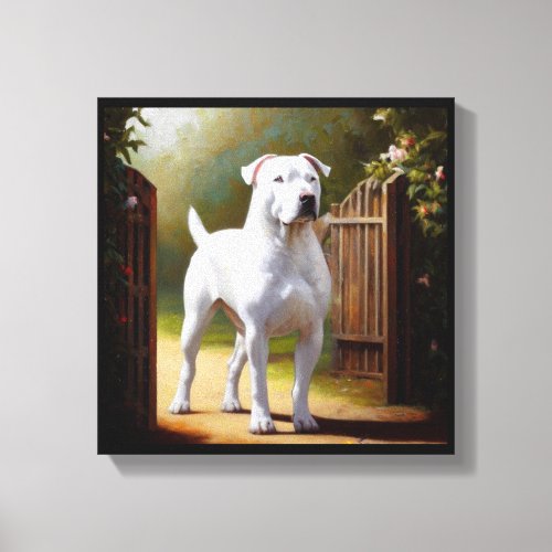 Dogo Argentino Dog Canvas Print