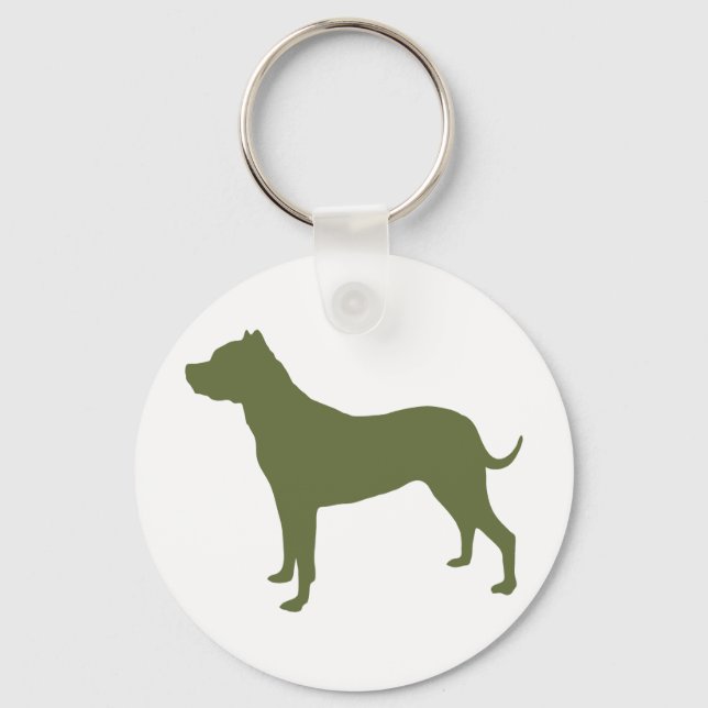 Dogo Argentino Keychain (Front)