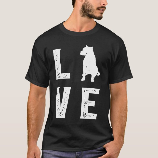 Dogo Argentino Love  1 T-Shirt (Front)