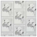 Dogo Argentino Painting - Original Dog Art Fabric