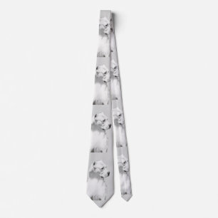 Dogo Argentino Painting - Original Dog Art Neck Tie
