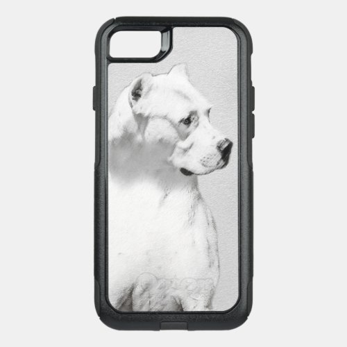 Dogo Argentino Painting _ Original Dog Art OtterBox Commuter iPhone SE87 Case