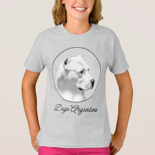 Dogo Argentino Painting _ Original Dog Art T_Shirt