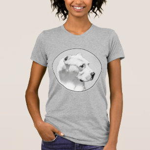 Dogo Argentino Painting - Original Dog Art T-Shirt
