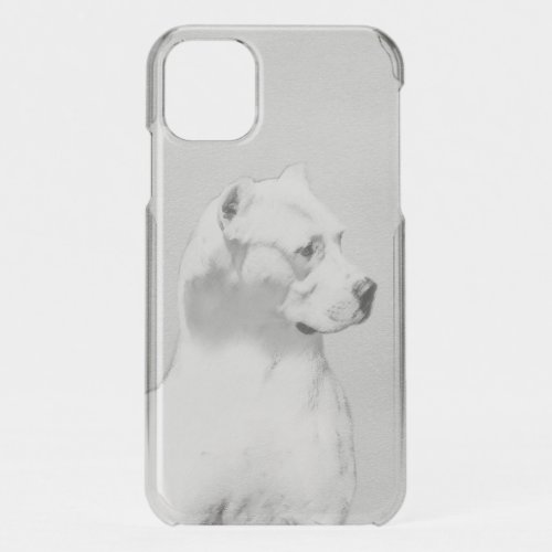 Dogo Argentino Painting _ Original Dog Art iPhone 11 Case