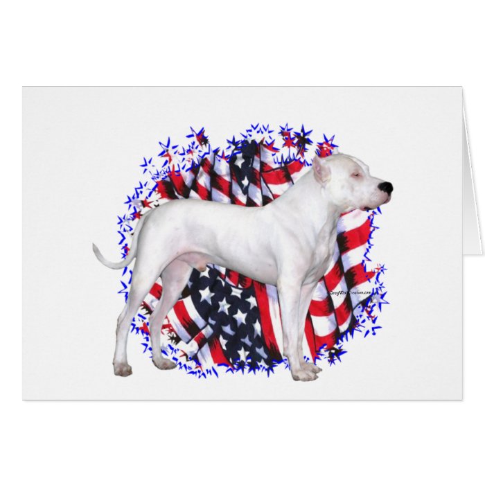 Dogo Argentino Patriot Cards