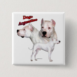 Dogo Argentino Trio 2 - Button