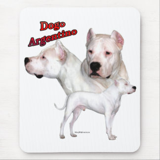 Dogo Argentino Trio 2 Mouse Pad