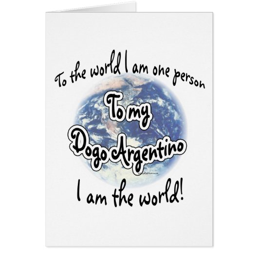 Dogo Argentino World 2 Cards (Front)