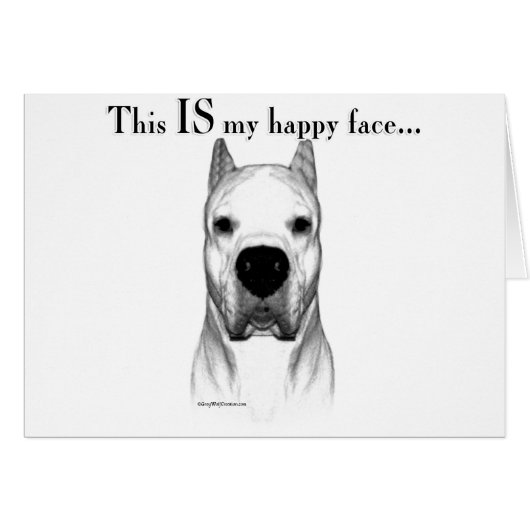 Dogo Happy Face Cards (Front Horizontal)
