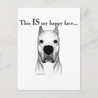 Dogo Happy Face Postcard