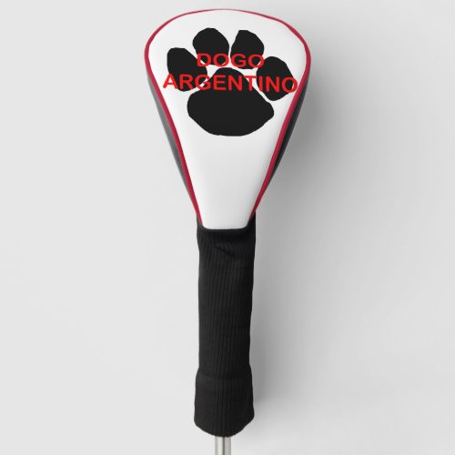 dogo name paw golf head cover