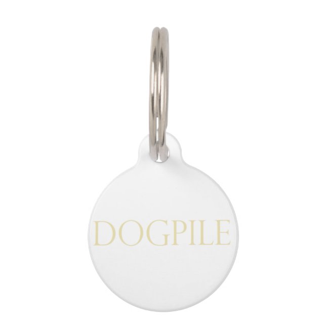 DOGPILE  PET ID TAG (Front)