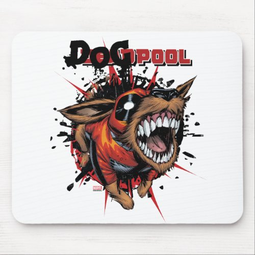 Dogpool Lunging Forward Mouse Pad