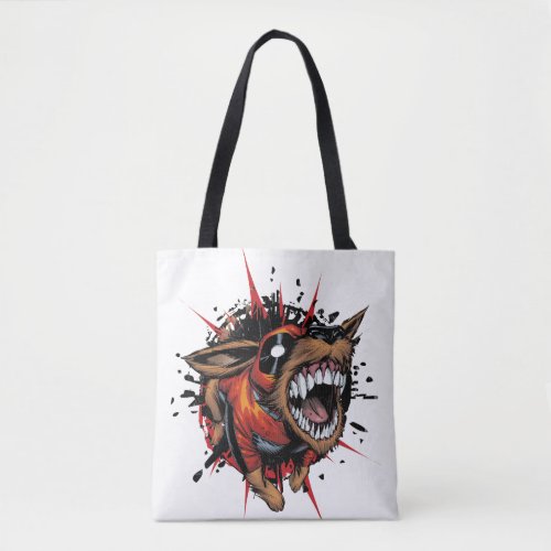 Dogpool Lunging Forward Tote Bag