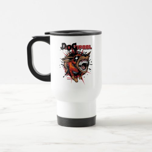 Dogpool Lunging Forward Travel Mug