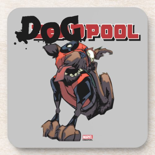 Dogpool Scratching Ear Beverage Coaster