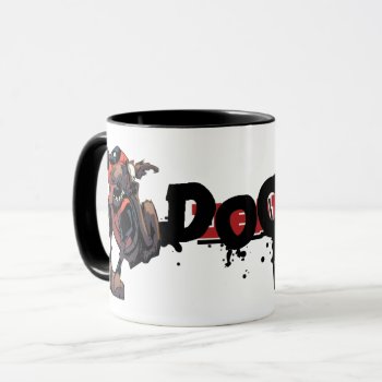 Dogpool Scratching Ear Mug by deadpool at Zazzle