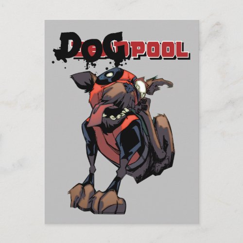 Dogpool Scratching Ear Postcard