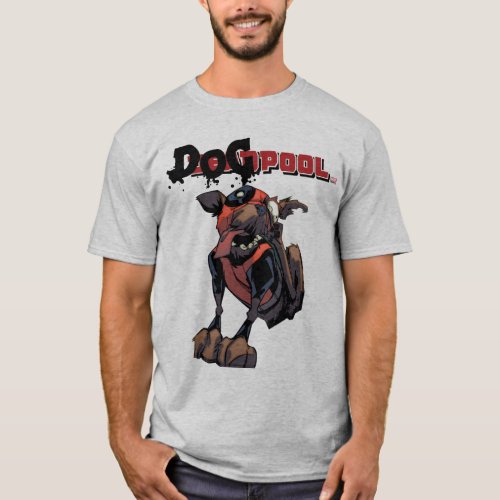 Dogpool Scratching Ear T_Shirt