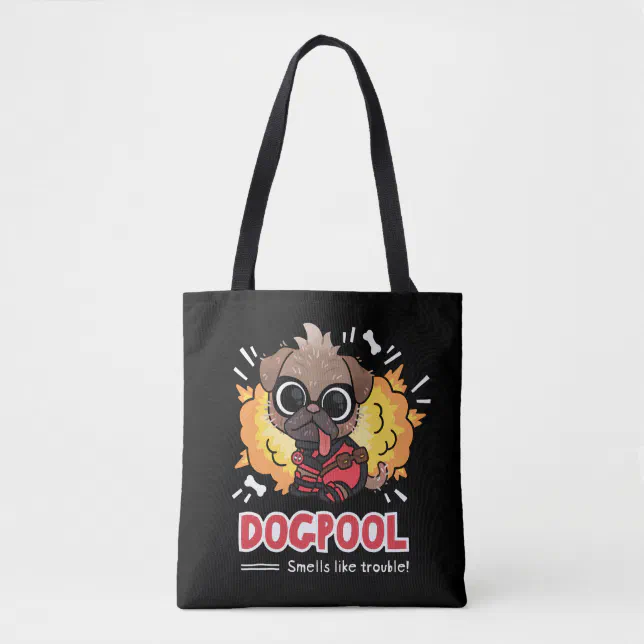 Zazzle Dogpool Smells Like Trouble Tote Bag