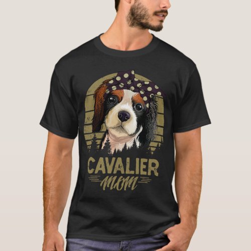 Dogs 365 Cavalier King Charles Spaniel Mom Dog Gif T_Shirt