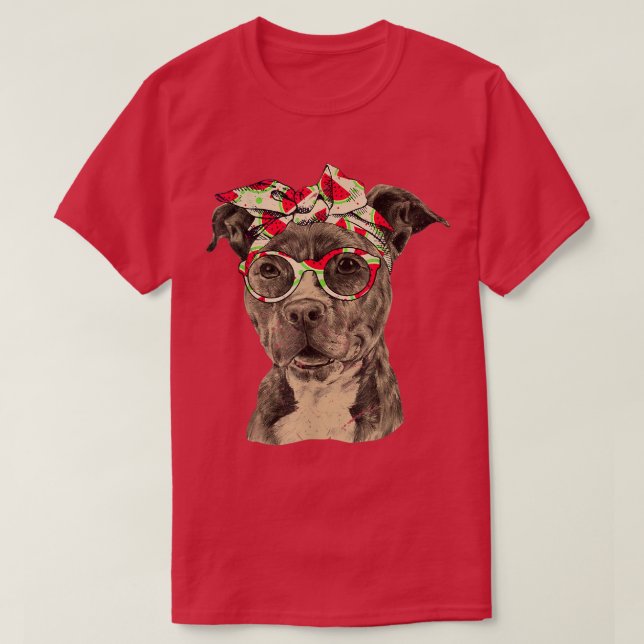 Dogs 365 Pitbull Mom Pit Bull Dog Lover Gift  T-Shirt (Design Front)