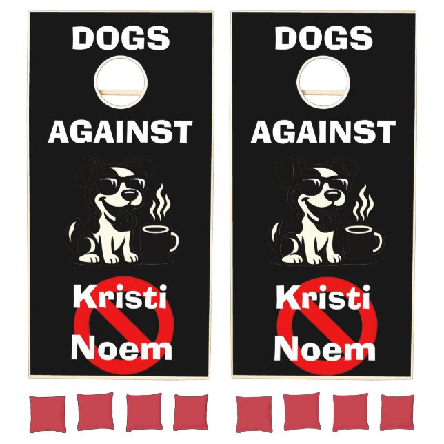 Dogs Against Kristi Noem Cornhole Set (Set)