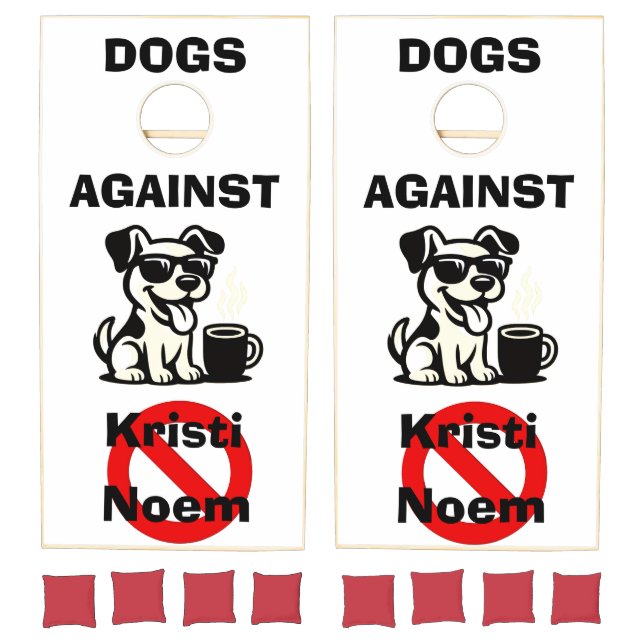 Dogs Against Kristi Noem Cornhole Set (Set)
